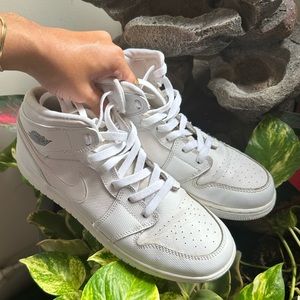 Retro white sneakers